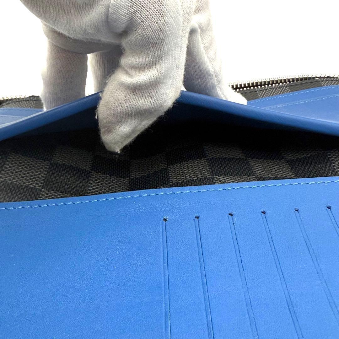 【新品近い】ルイヴィトン ダミエ グラフィット ヴェルティカル 長財布