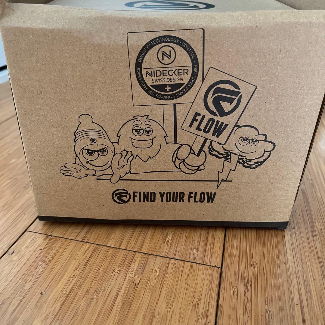 FLOW MICRON ビンディング XS ブラック/ホワイト　キッズ　フロー