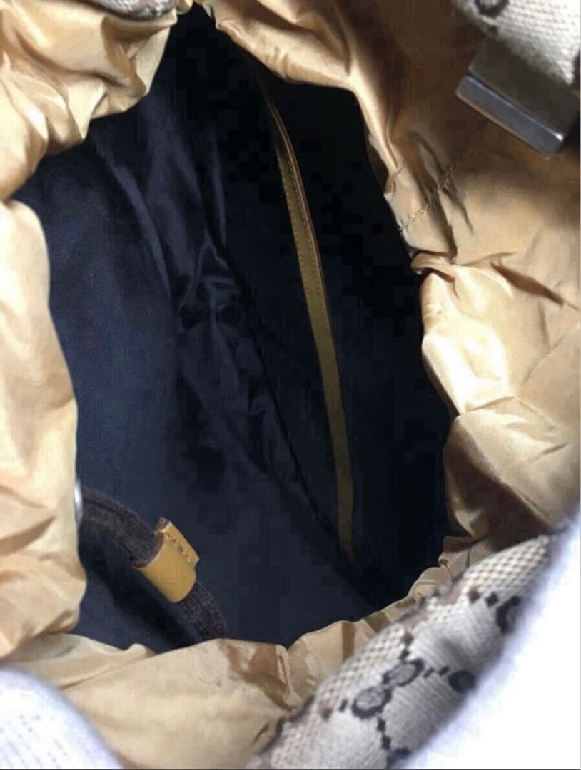 希少　美品　GUCCI GGモノグラム　バックパック　リックサック　キャンパス