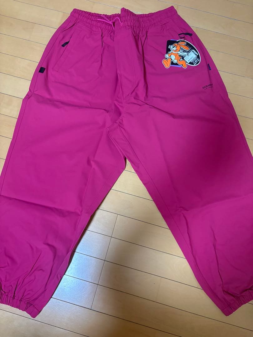 BSRABBITピンク スノーボードウェア 3Lサイズ