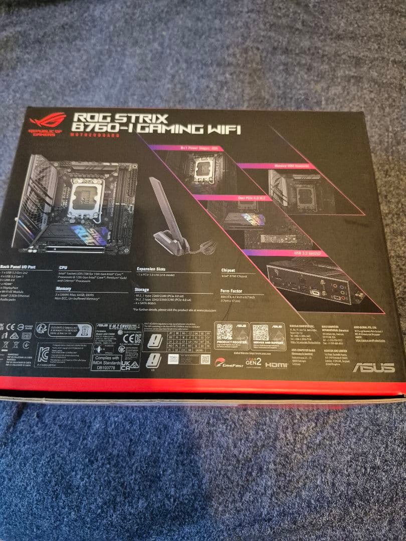 マザーボード ASUS ROG STRIX B760-I GAMING WIFI