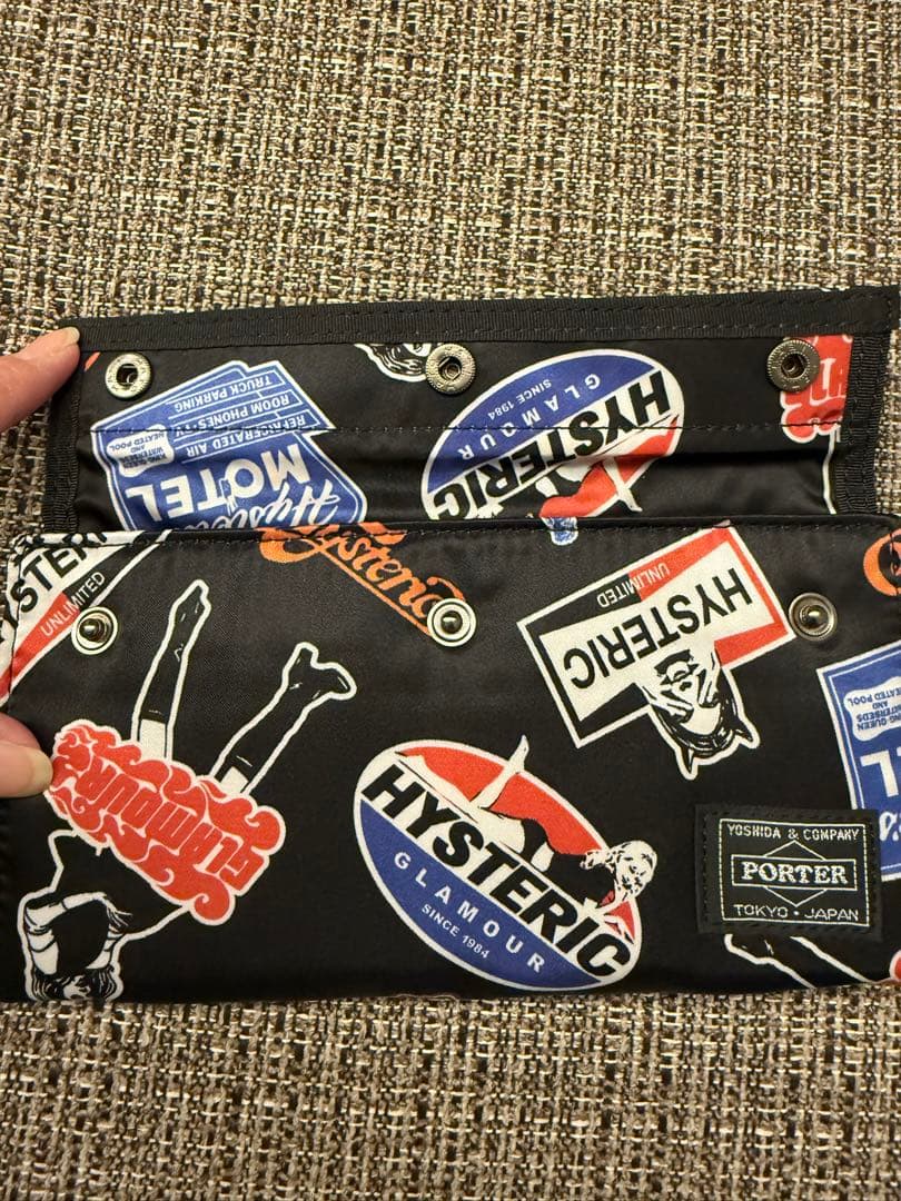新品同様！HYSTERIC GLAMOUR PORTER 長財布 ブラック