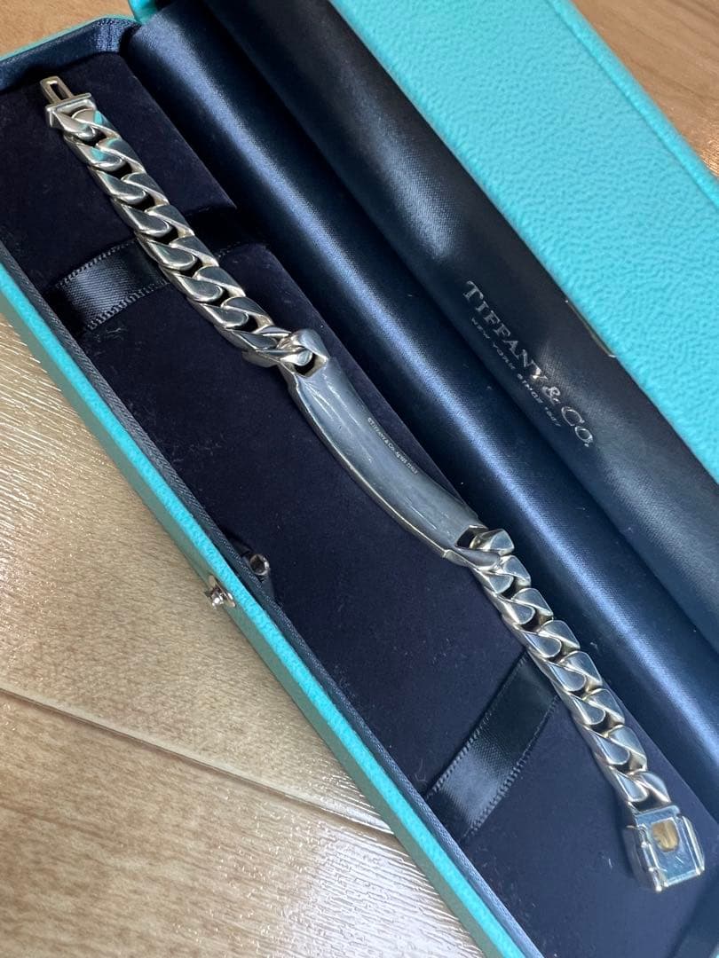 ティファニー ID ブレスレット シルバー925 Mサイズ 箱あり