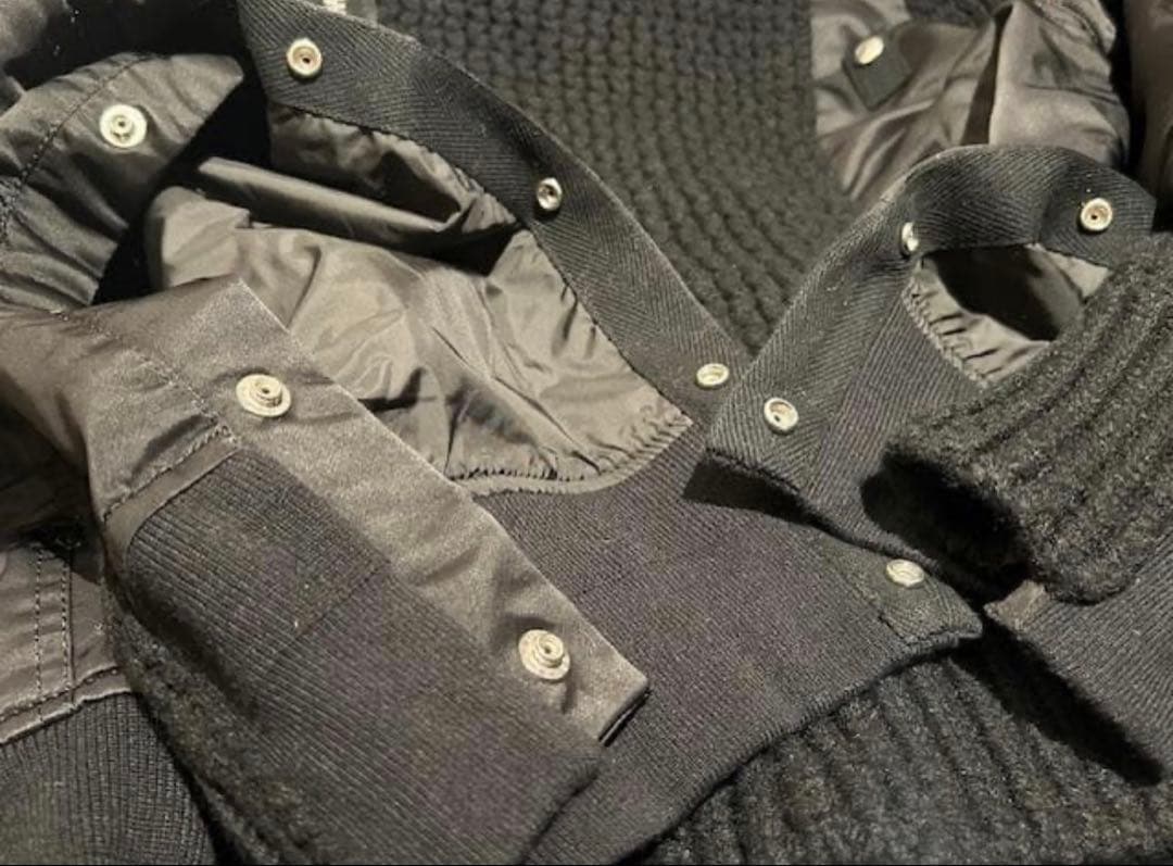 ✴︎希少✴︎sacai 23AW ナイロン × ニットブルゾン