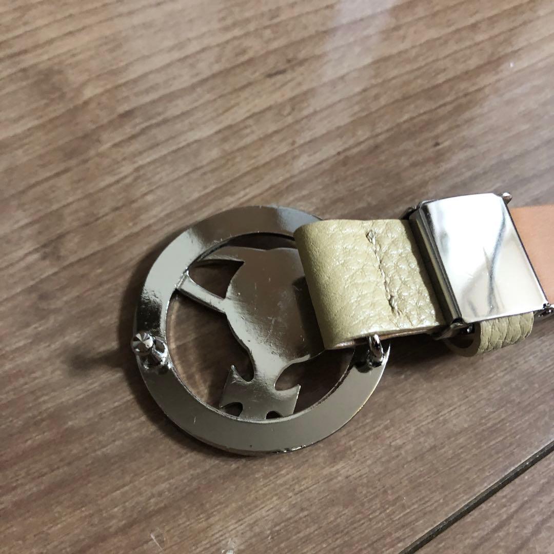Vivienne Westwood レザーベルト（ベージュ）