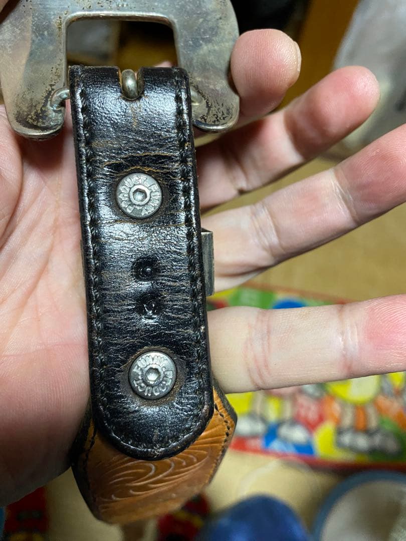 サンセットスターリングシルバーコンチョーベルト