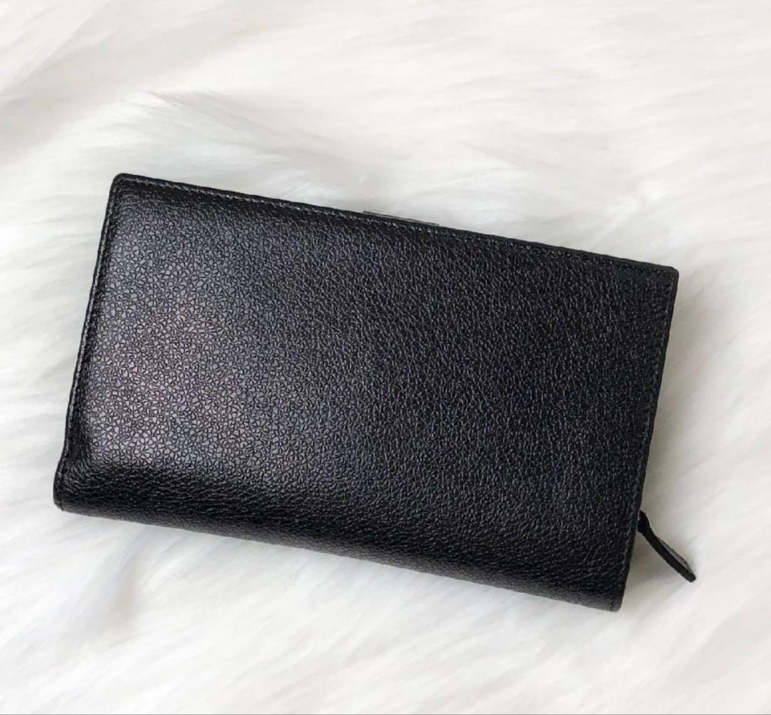 f*e様 【美品】BVLGARI 二つ折り財布 コローレ サークル ロゴ ブラッ