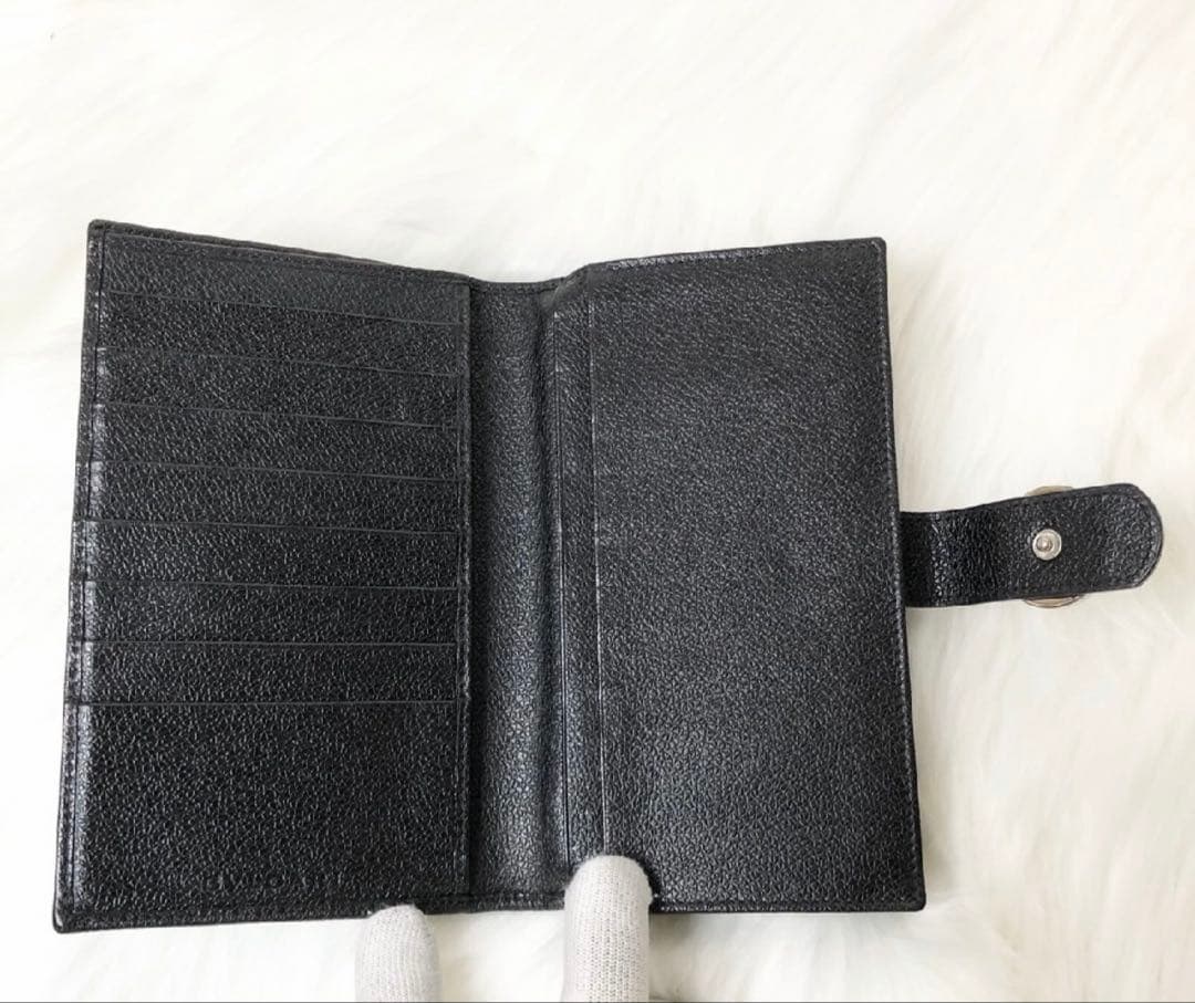 f*e様 【美品】BVLGARI 二つ折り財布 コローレ サークル ロゴ ブラッ