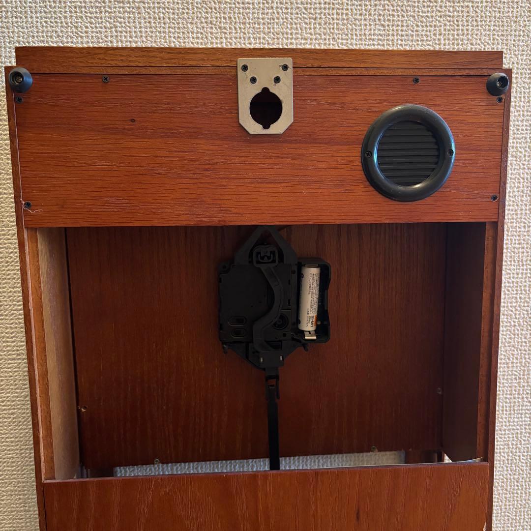 フランクロイドライト掛け時計 時報 BULOVA マントル時計 振り子時計