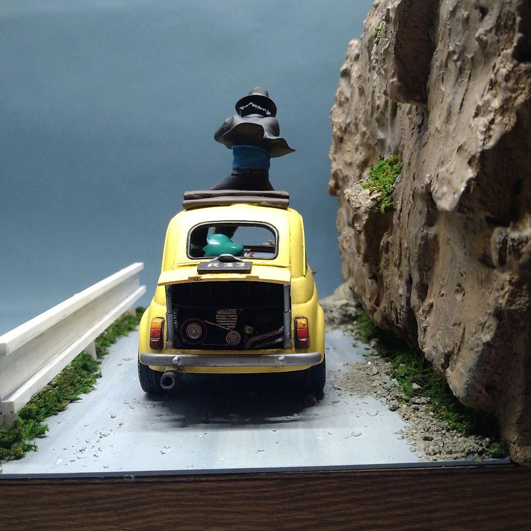 ルパン三世 カリオストロの城 追跡 プラモデル塗装済完成品