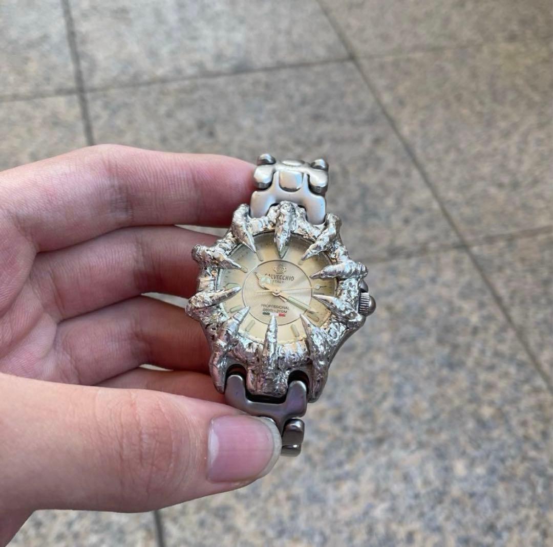 腕時計　カスタム　チェーン　y2k グランジ　チェーンウォッチ