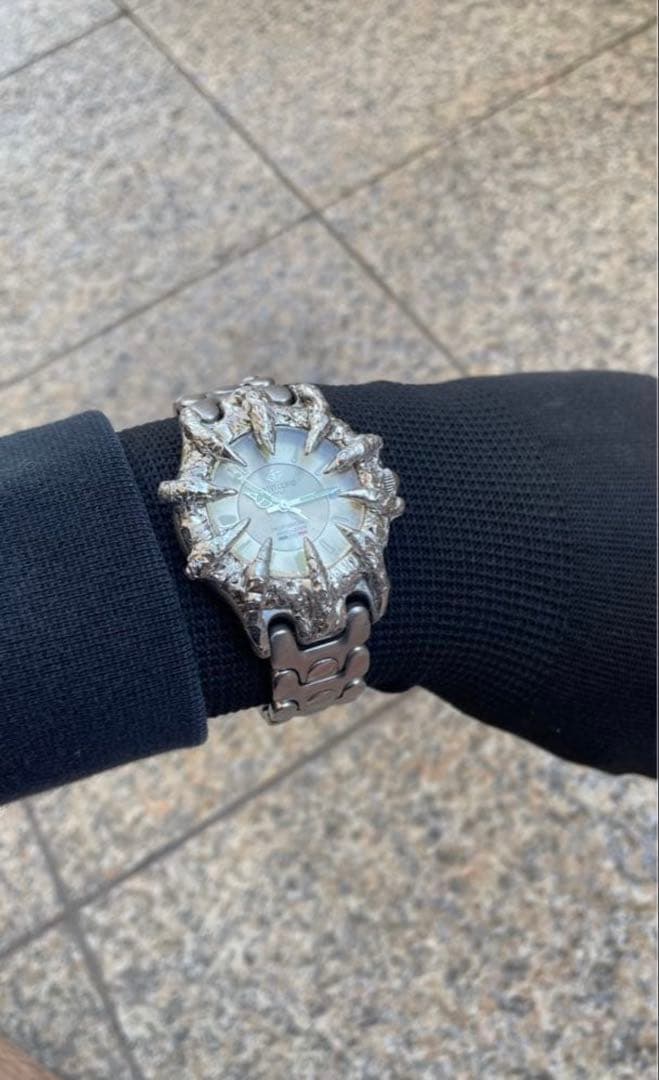 腕時計　カスタム　チェーン　y2k グランジ　チェーンウォッチ