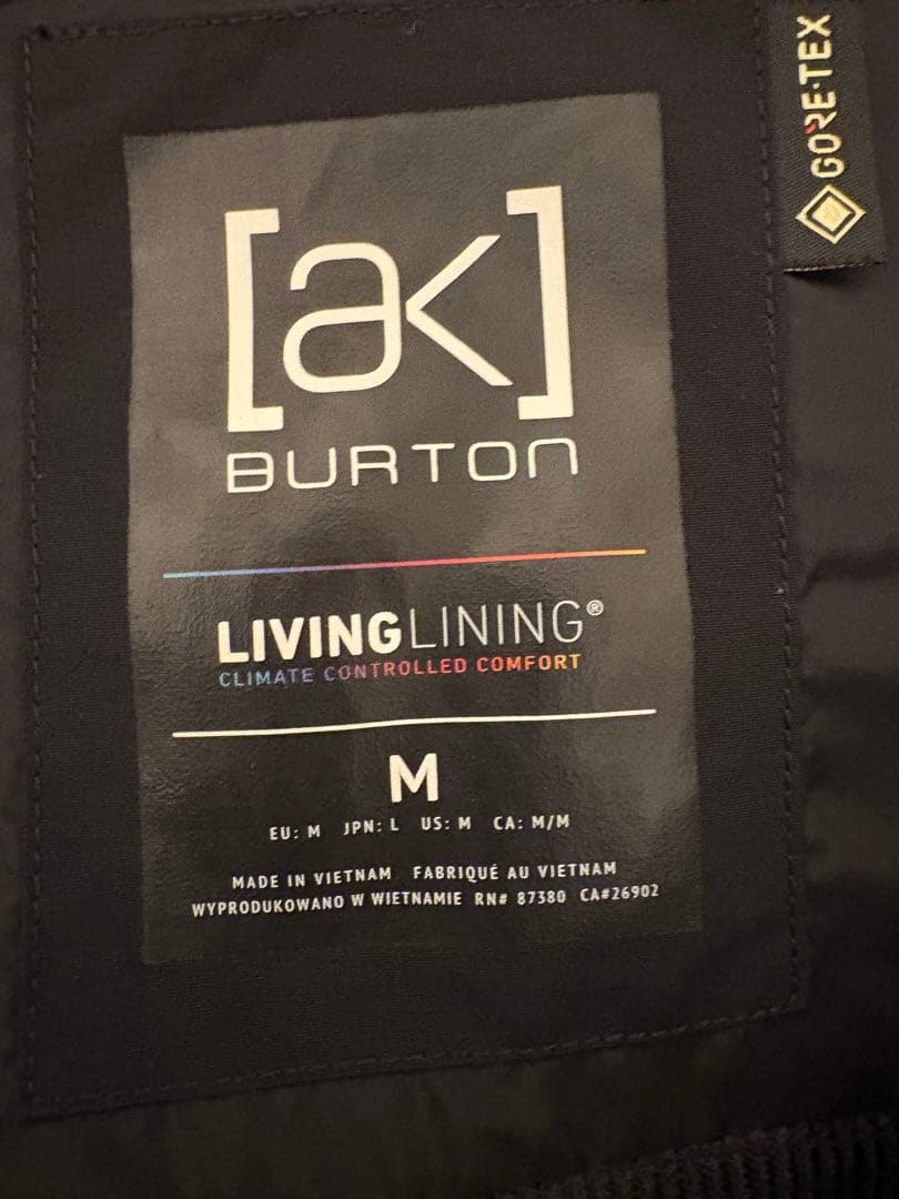 Burton [ak] MサイズJacket ブラック