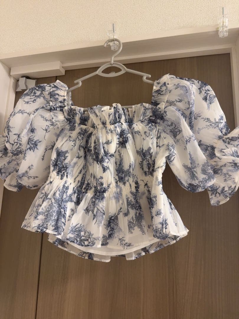 snidel ギャザーオフショルブラウス 25ss