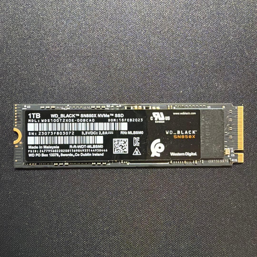 内蔵型SSD WD_BLACK SN850X 1TB