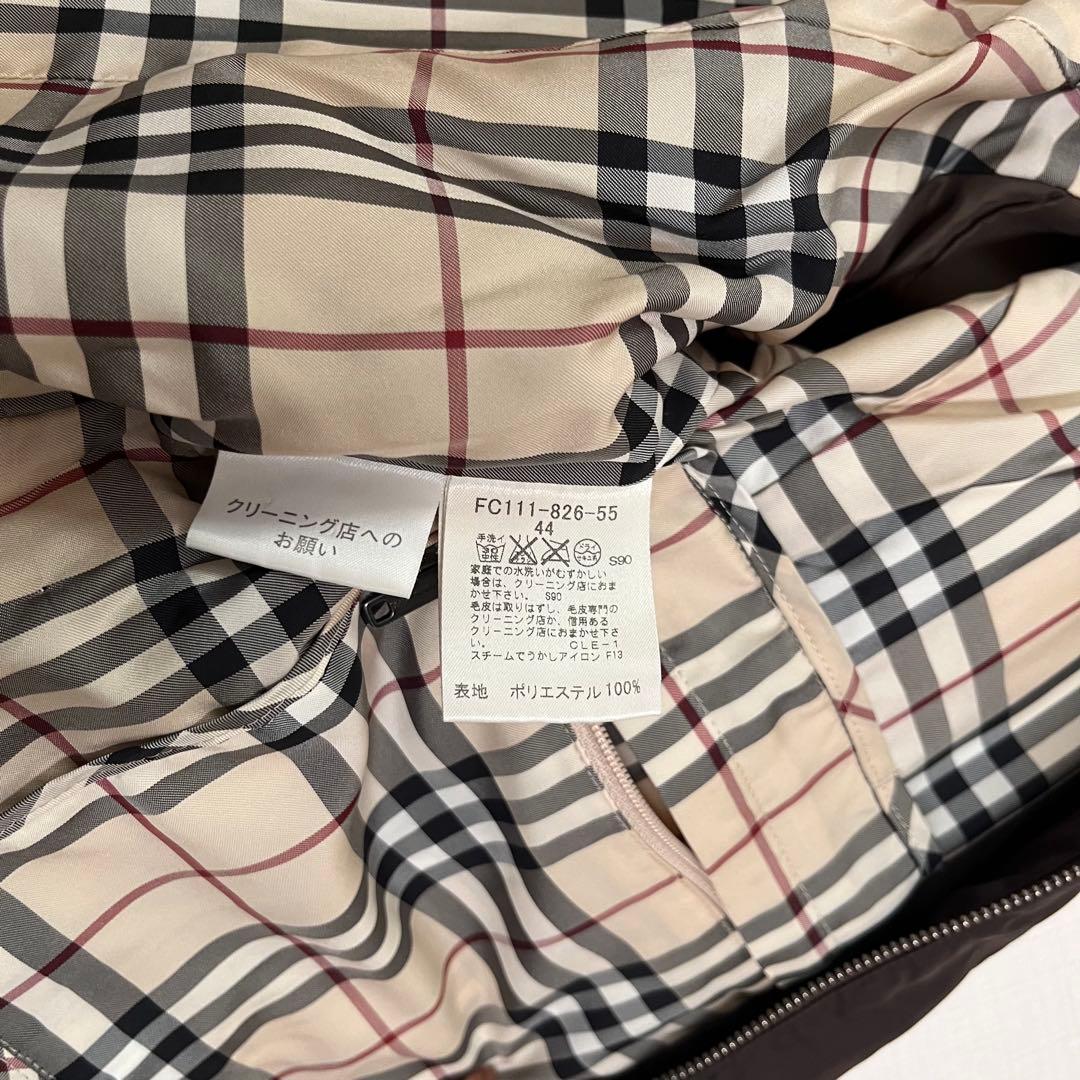 BURBERRY LONDON フォックスファー付 ダウンジャケット