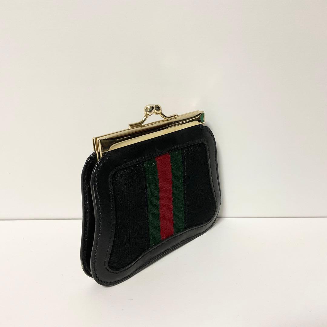 Gucci グッチ がま口 ケース 小銭入れ シェリーライン