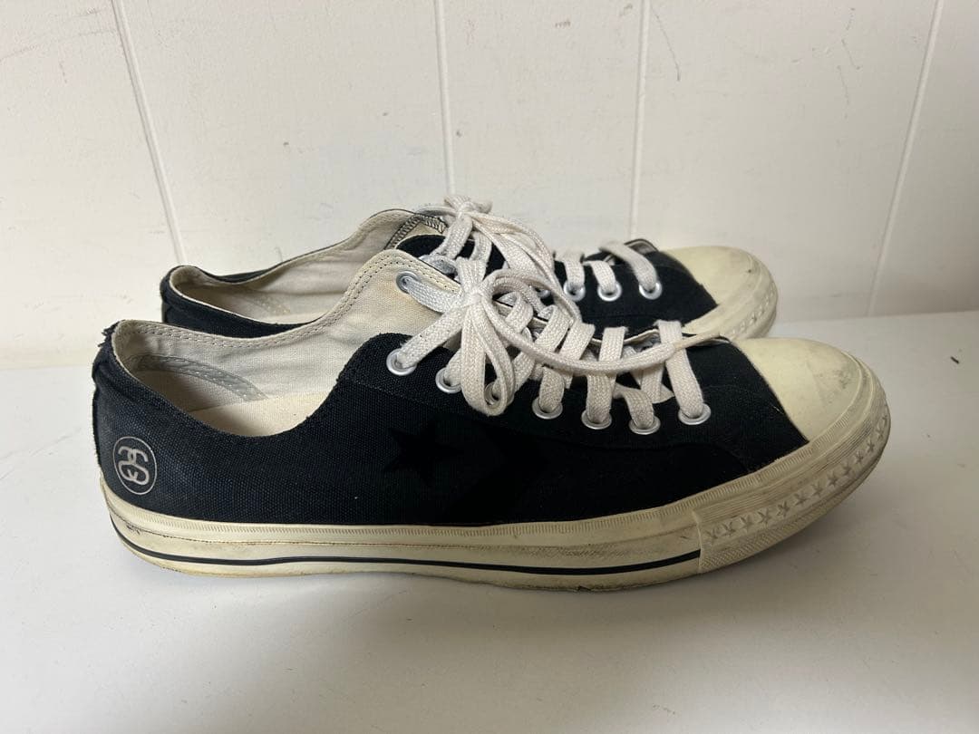 希少 Converse x Stussy 黒スニーカー 29cm