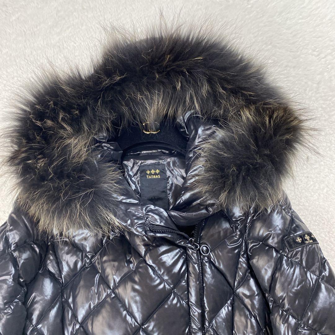 【美品】タトラス PIANETA ダウンコート ダイヤキルト ブラック　02