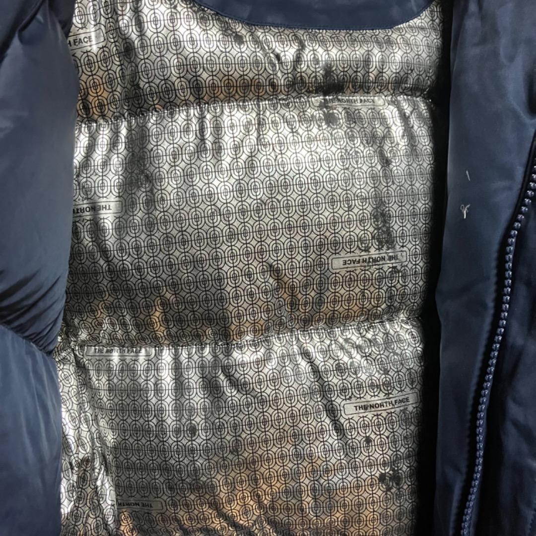 ノースフェイス ロングダウンコート ホワイトレーベル ネイビー