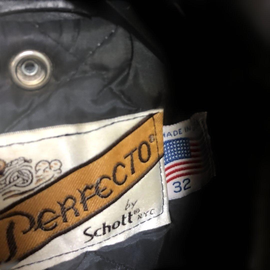 1月末までSALE中⭐️schott ショット ライダースジャケット　ダブル　32