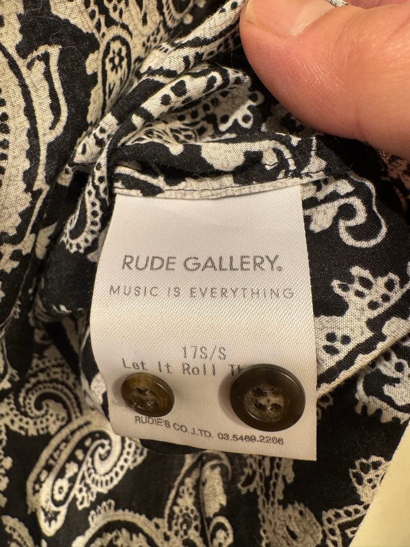 RUDE GALLERY ピンタックシャツ