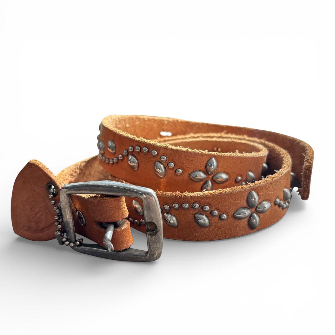 あ*様 【USA製】HTC ナローベルト 34 フラワースタッズ エイチティーシ