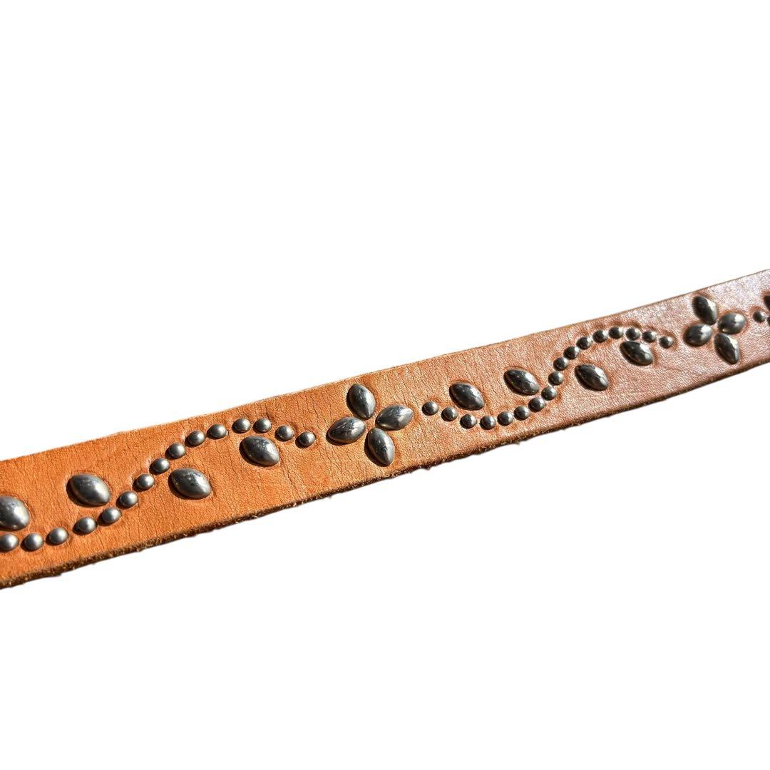 あ*様 【USA製】HTC ナローベルト 34 フラワースタッズ エイチティーシ