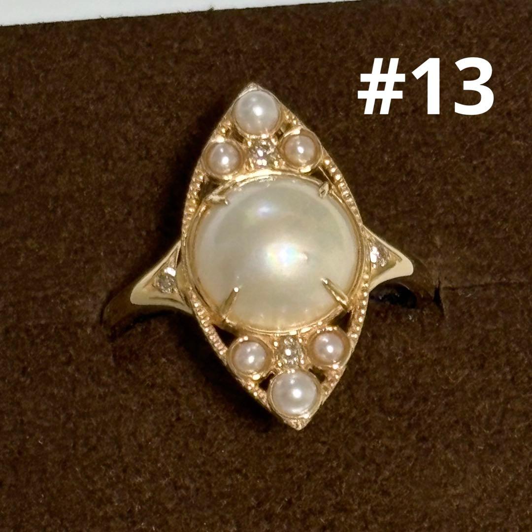 agete K10パールリング