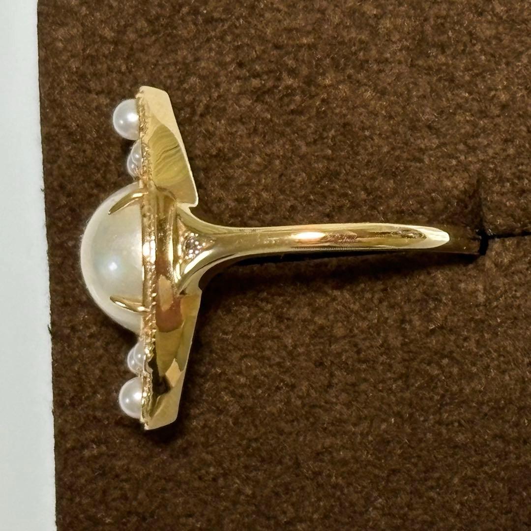 agete K10パールリング