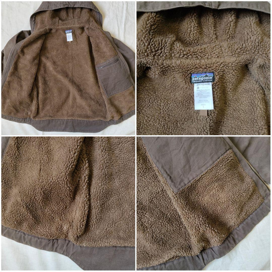パタゴニア ラインドキャンバスフーディー 焚火ジャケット ダークブラウン