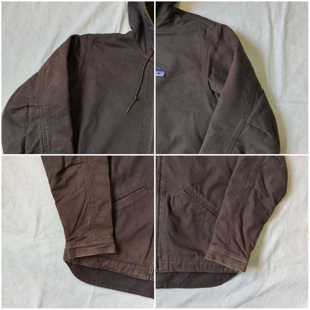 パタゴニア ラインドキャンバスフーディー 焚火ジャケット ダークブラウン