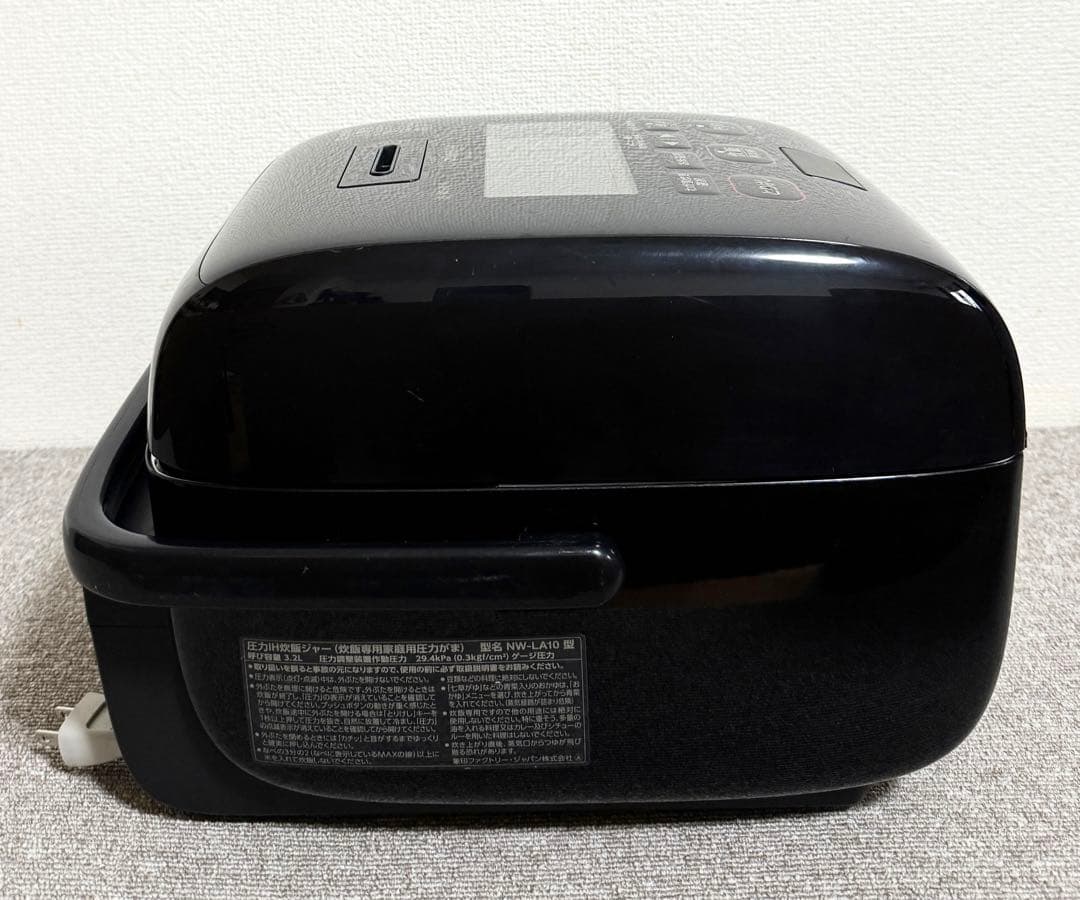 象印 炎舞炊き 圧力IH炊飯ジャーNW-LA10動作保証