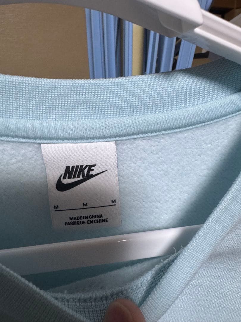 ナイキ　上M下L スウェット　セットアップ　水色　人気色