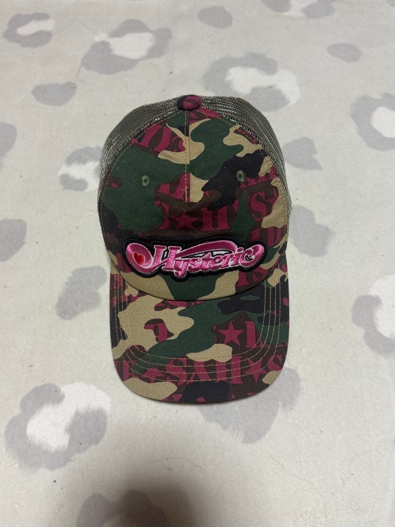 ヒステリックグラマー WOODLAND メッシュキャップ 迷彩柄