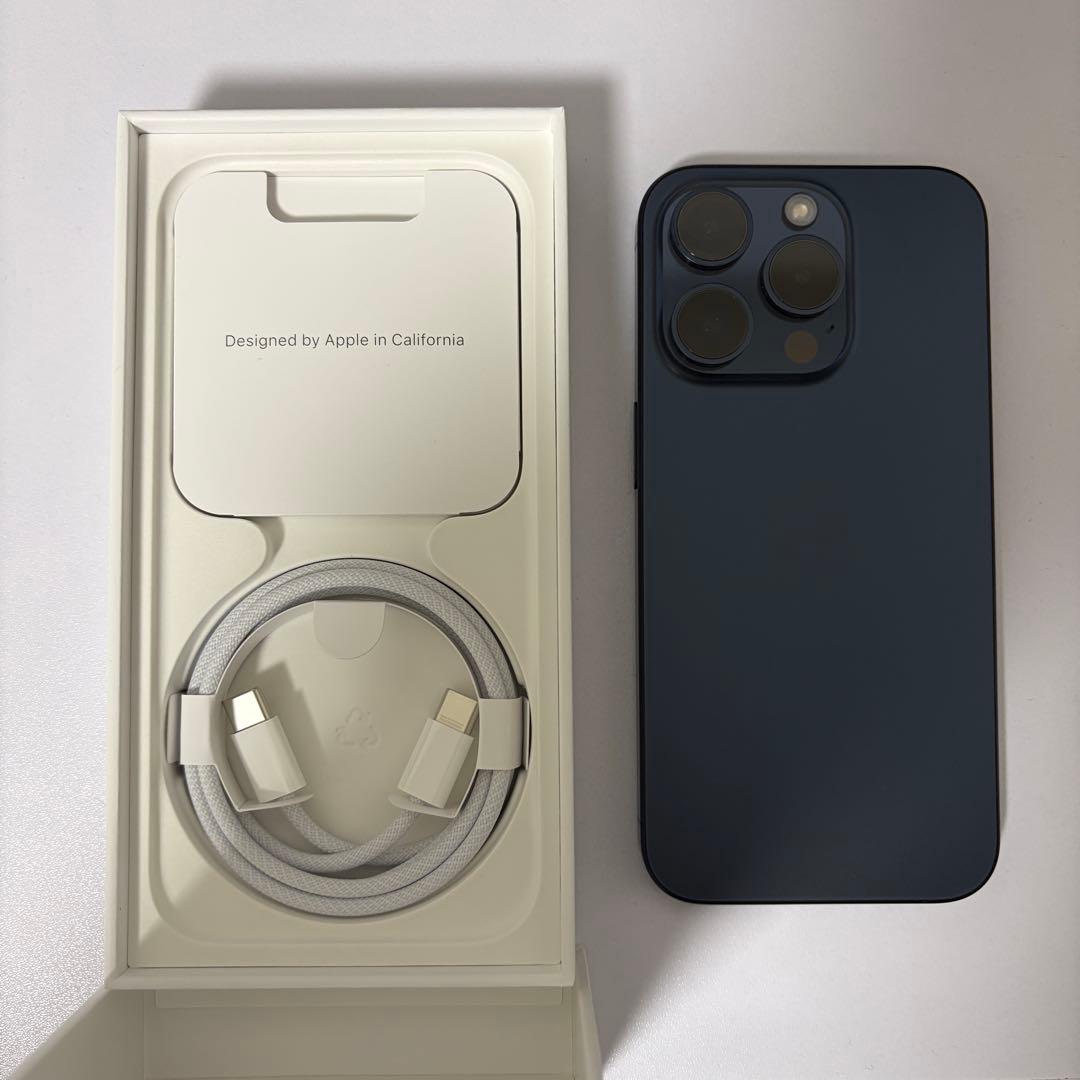 iPhone 15 pro 128 GB SIMフリー ブルーチタニウム