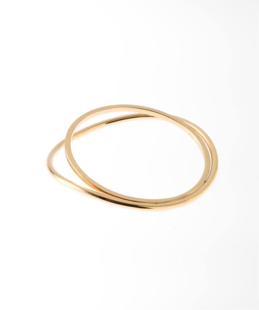 ご*ま様 週末限定値下げ！Lilas ユルカーブ2ラインリングK10 11号