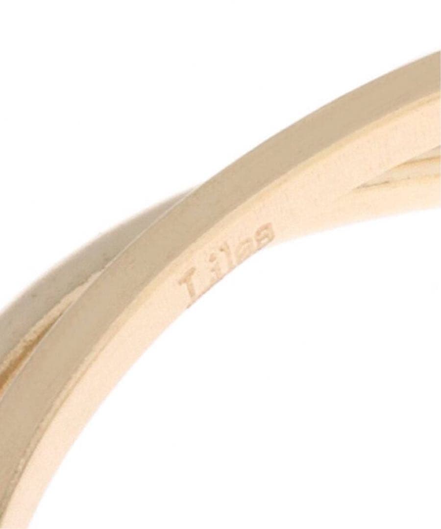 ご*ま様 週末限定値下げ！Lilas ユルカーブ2ラインリングK10 11号