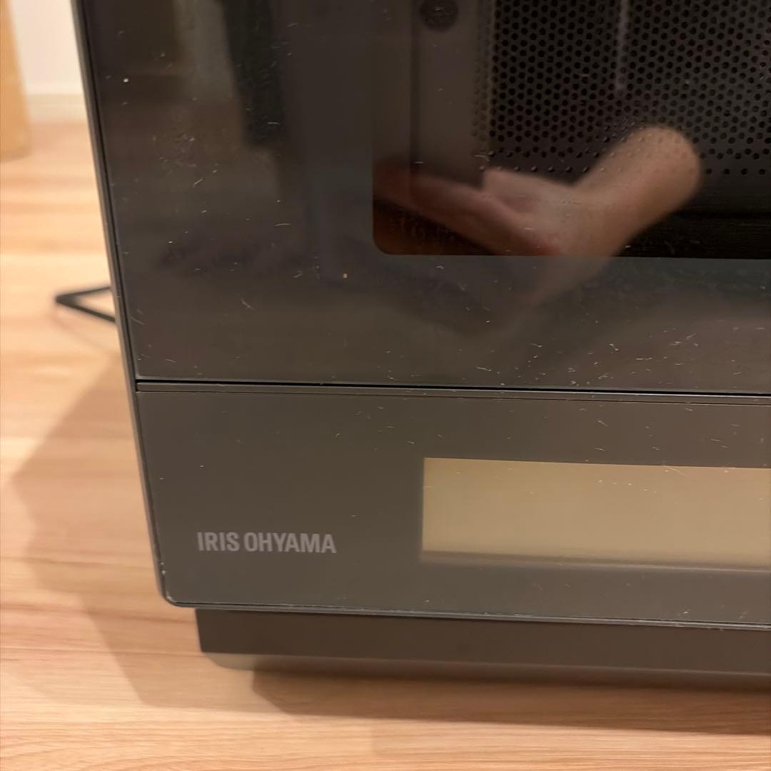 【中古】IRIS OHYAMA 電子レンジ ブラック 2022年製
