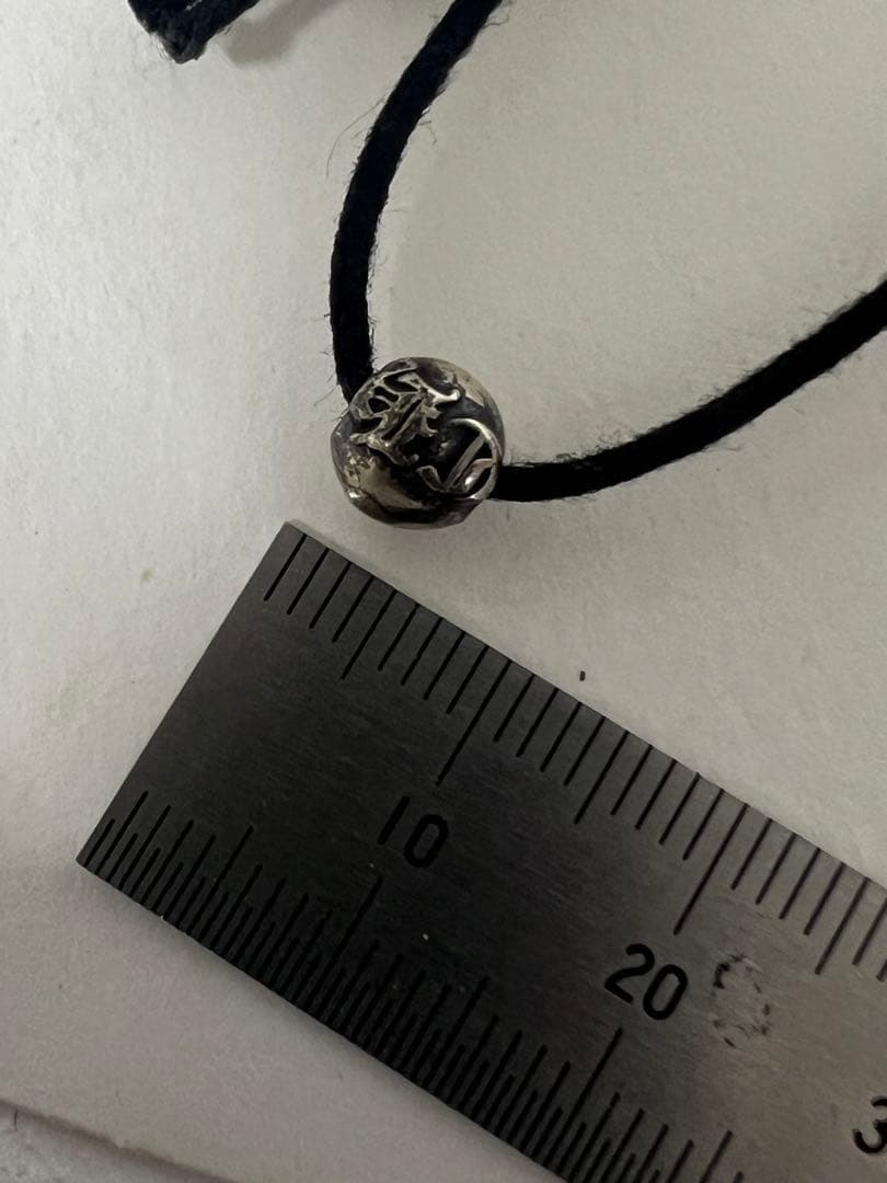 クロムハーツ　CHROMEHEARTS　コードネックレス　シルバービーズ　CH