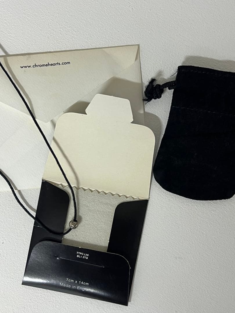 クロムハーツ　CHROMEHEARTS　コードネックレス　シルバービーズ　CH