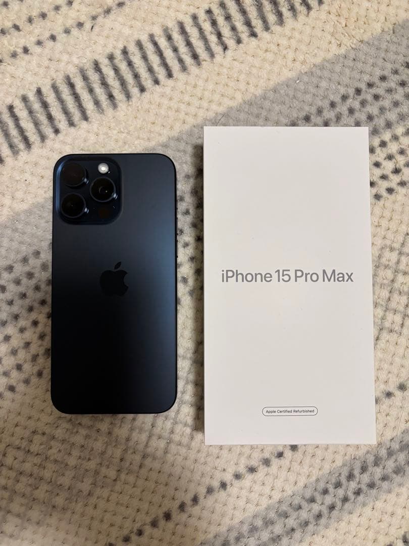 超美品 iPhone 15 Pro Max 256GB ブルーチタニウム