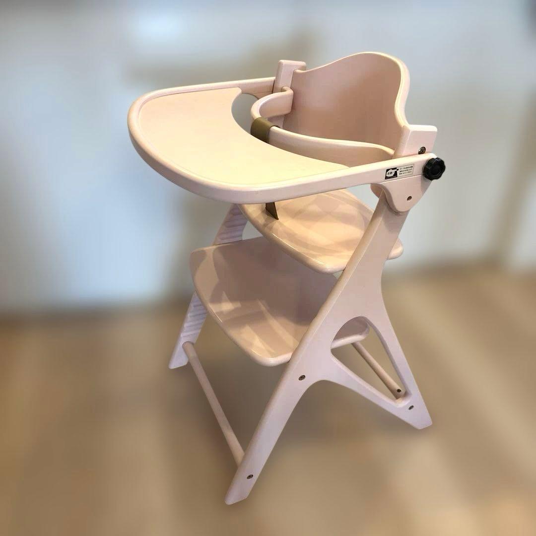 yamatoya 大和屋 ハイチェア アッフルチェア　ミルキーピンク