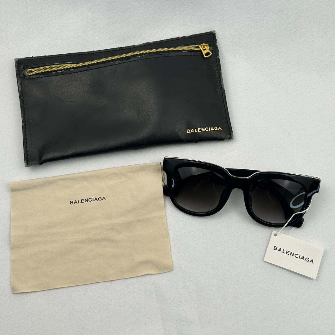 ハ*ー様 Balenciaga（バレンシアガ）サングラス ブラック イタリア製