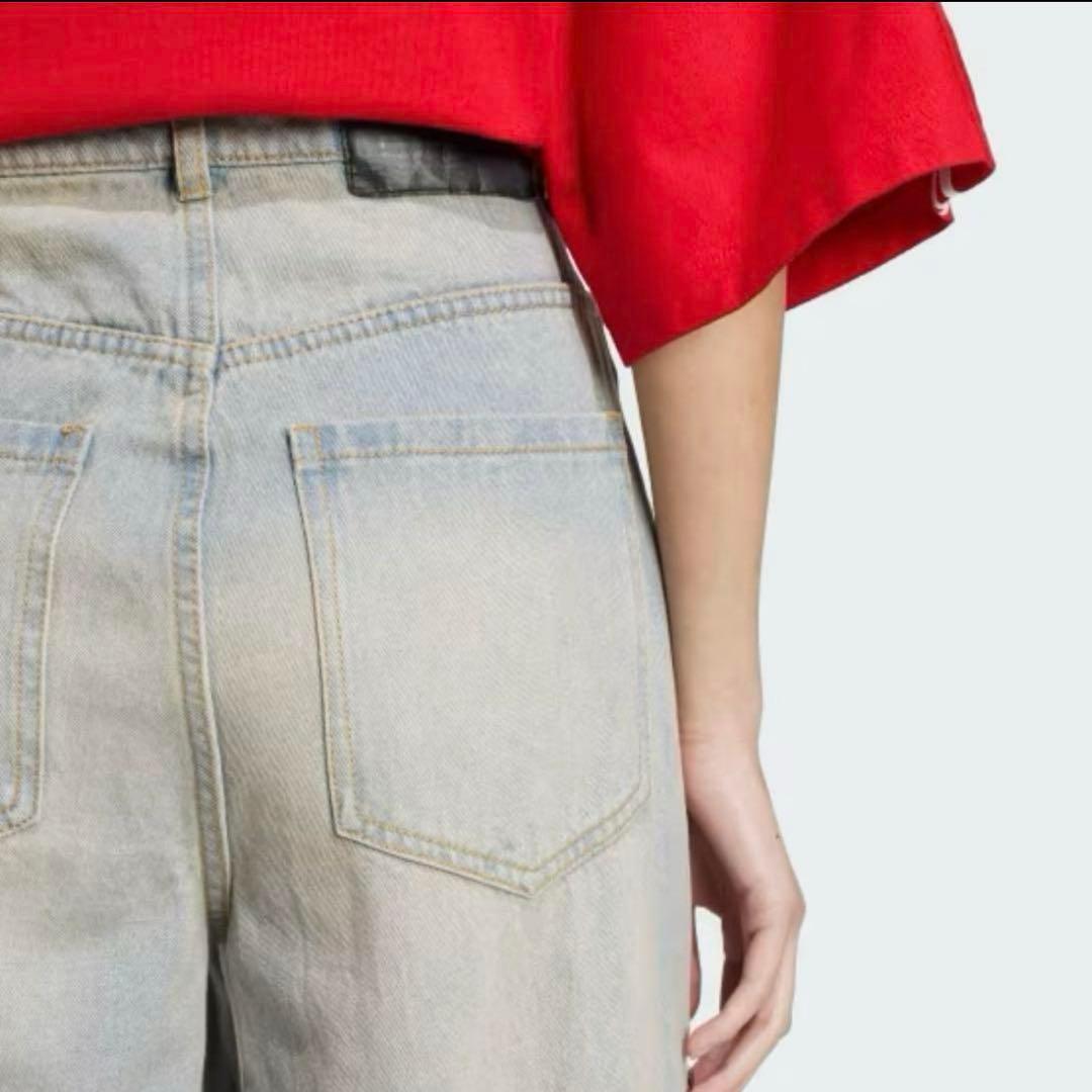 新品未使用☆adidas アディダス デニムジップパンツ 27 ジーンズ