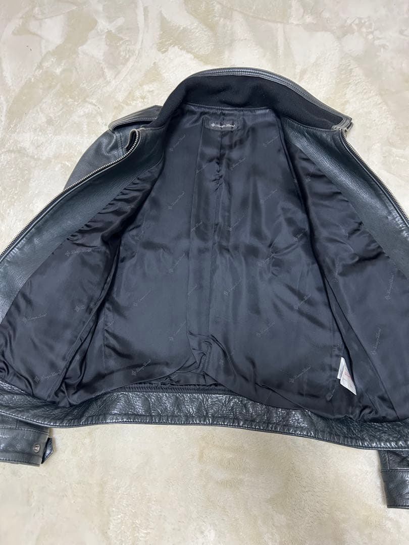 LOUNGE LIZARD ブラックレザージャケット