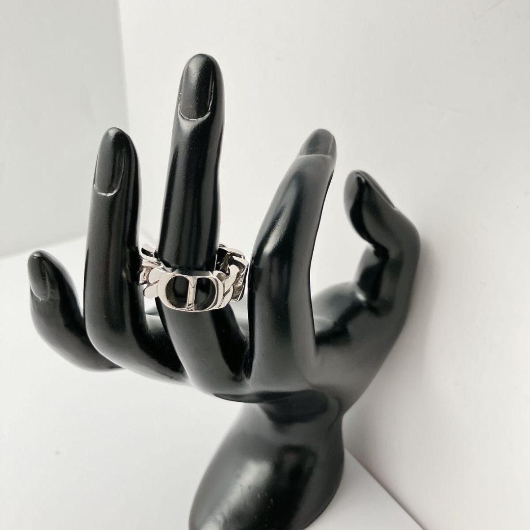 ディオール dior 925 CD ロゴ リング 指輪 シルバー D24