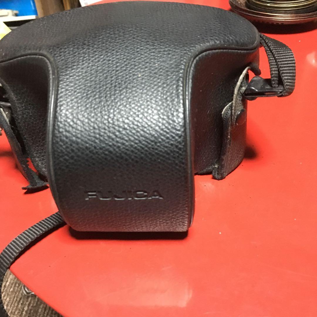 FUJICA AX-1  フィルムカメラ ケース付ストロボ付