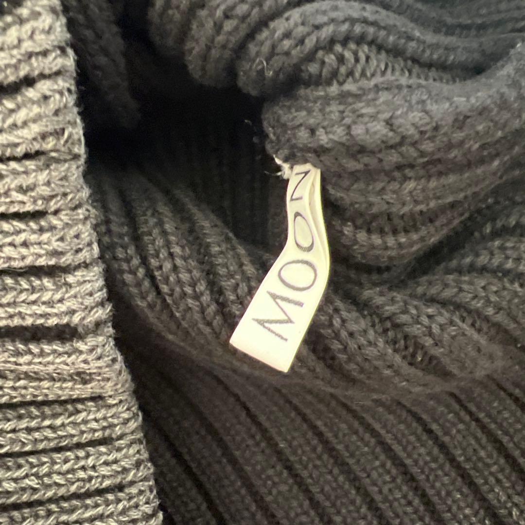 josemoon ニットトップス　カーディガン　ダブルジップ　ハイネック