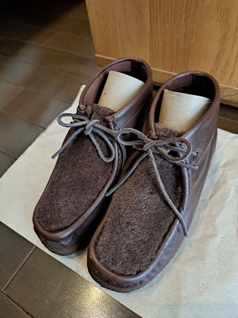 【専用出品】HTS ハイカットワラビー ブーツ モカシン シープスキン ブラウン